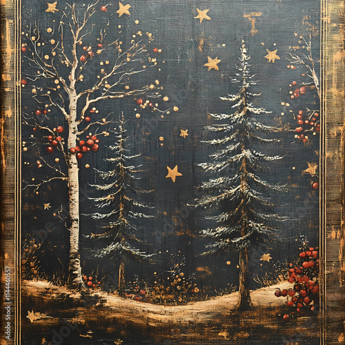 Vintage brown and gold book cover filled with chubby chic, suitable as a background image