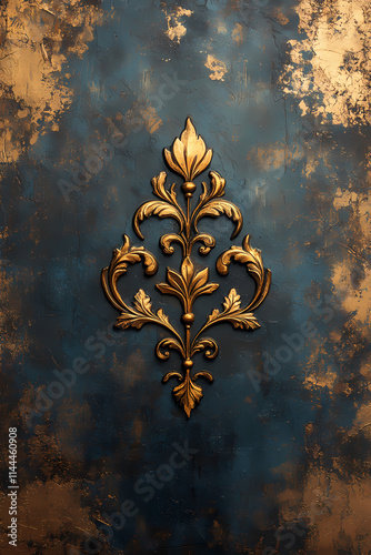 Vintage brown and gold book cover filled with chubby chic, suitable as a background image