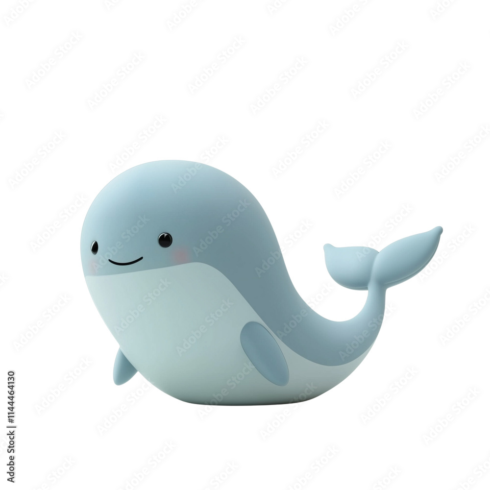 3D cartoon, happy whale character model, isolated on transparent background. 3D cartoon, happy whale character model, isolated on transparent background.