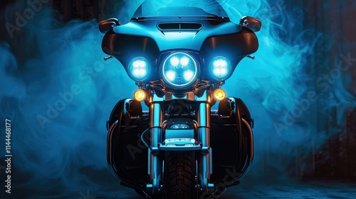 The moon glows faintly in the sky, casting an eerie glow on the surrounding shadows.