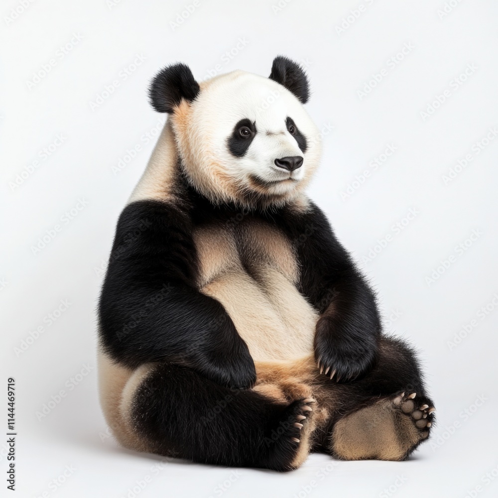 giant panda sitting giant panda sitting