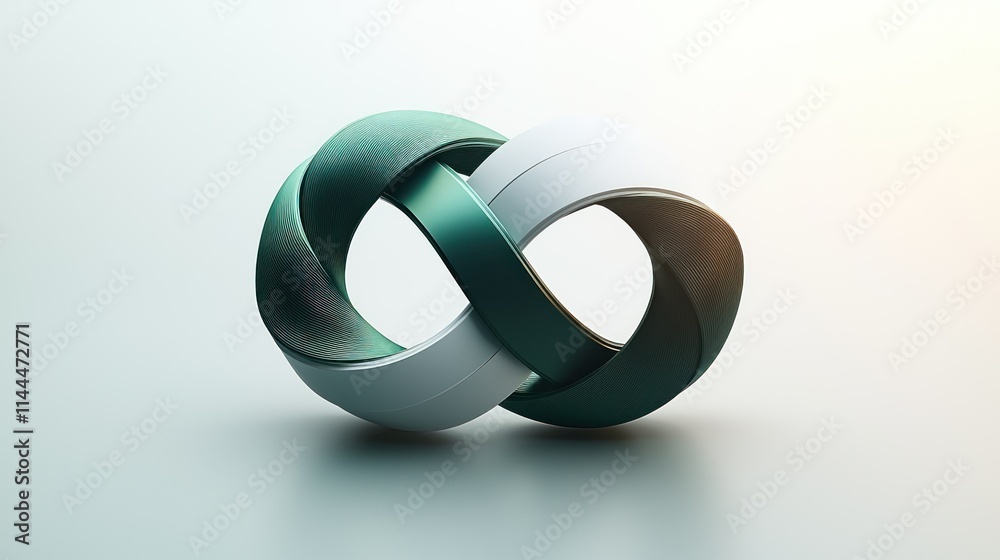 Abstract intertwined shapes in a minimalist design. Abstract intertwined shapes in a minimalist design.