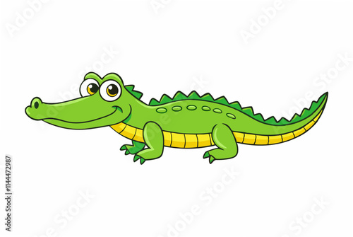 crocodile isolated on white