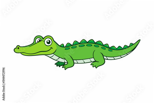 crocodile isolated on white