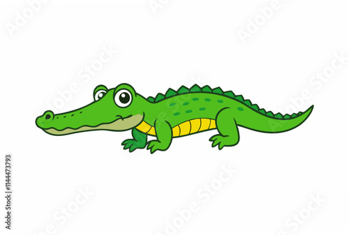 crocodile isolated on white