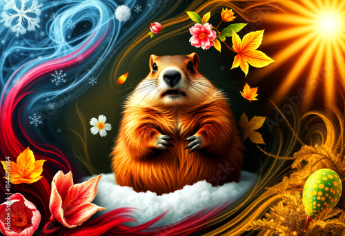 Groundhog and the Seasons’ Dance