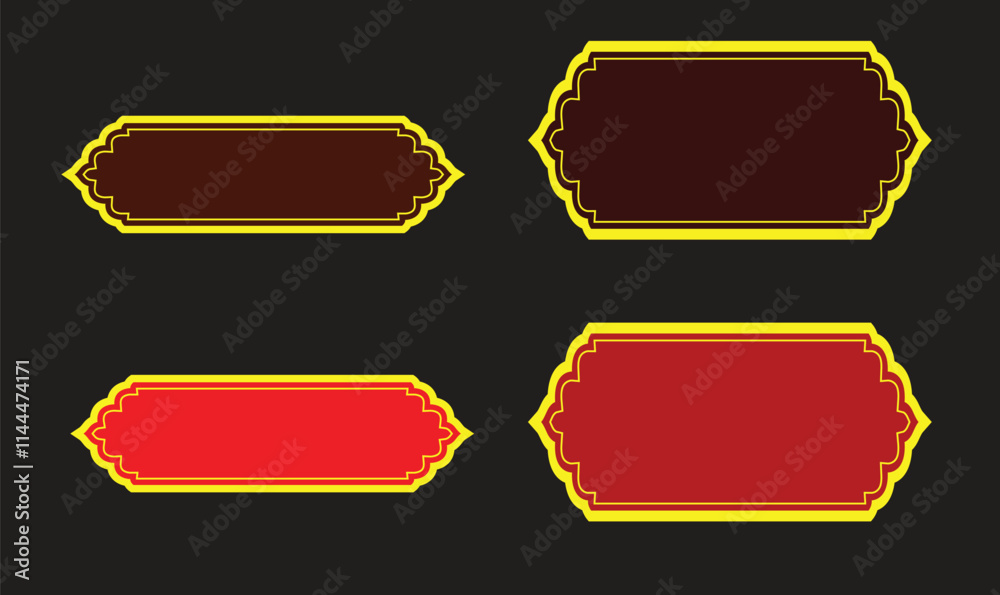 A series of frames with a red border and a red border A series of frames with a red border and a red border