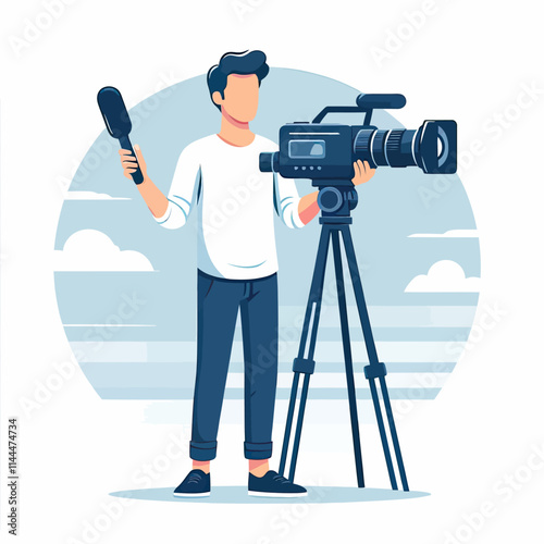 photographer with camera