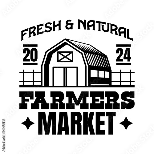 Farmer logo sign badge isolated. Farmers market logo with background vector design
