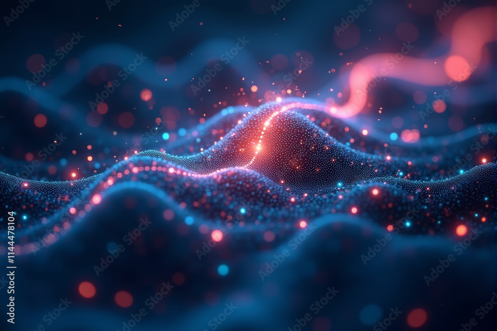 A dynamic AI data stream background with glowing particles, abstract patterns, and futuristic flowing digital elements.. A dynamic AI data stream background with glowing particles, abstract patterns, and futuristic flowing digital elements..