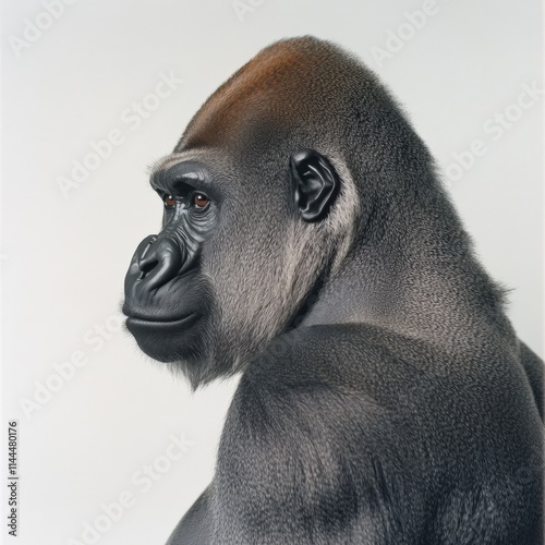 close up of gorilla photo