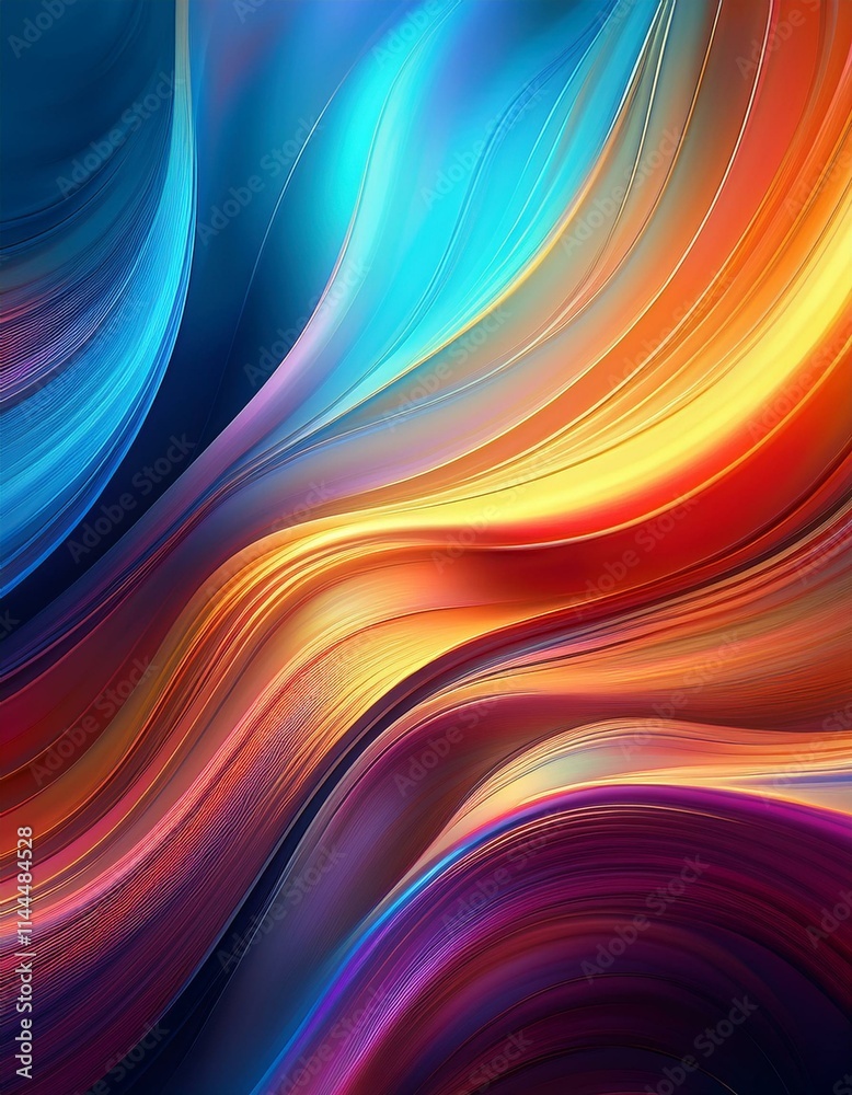 Bright abstract background with smooth lines Bright abstract background with smooth lines