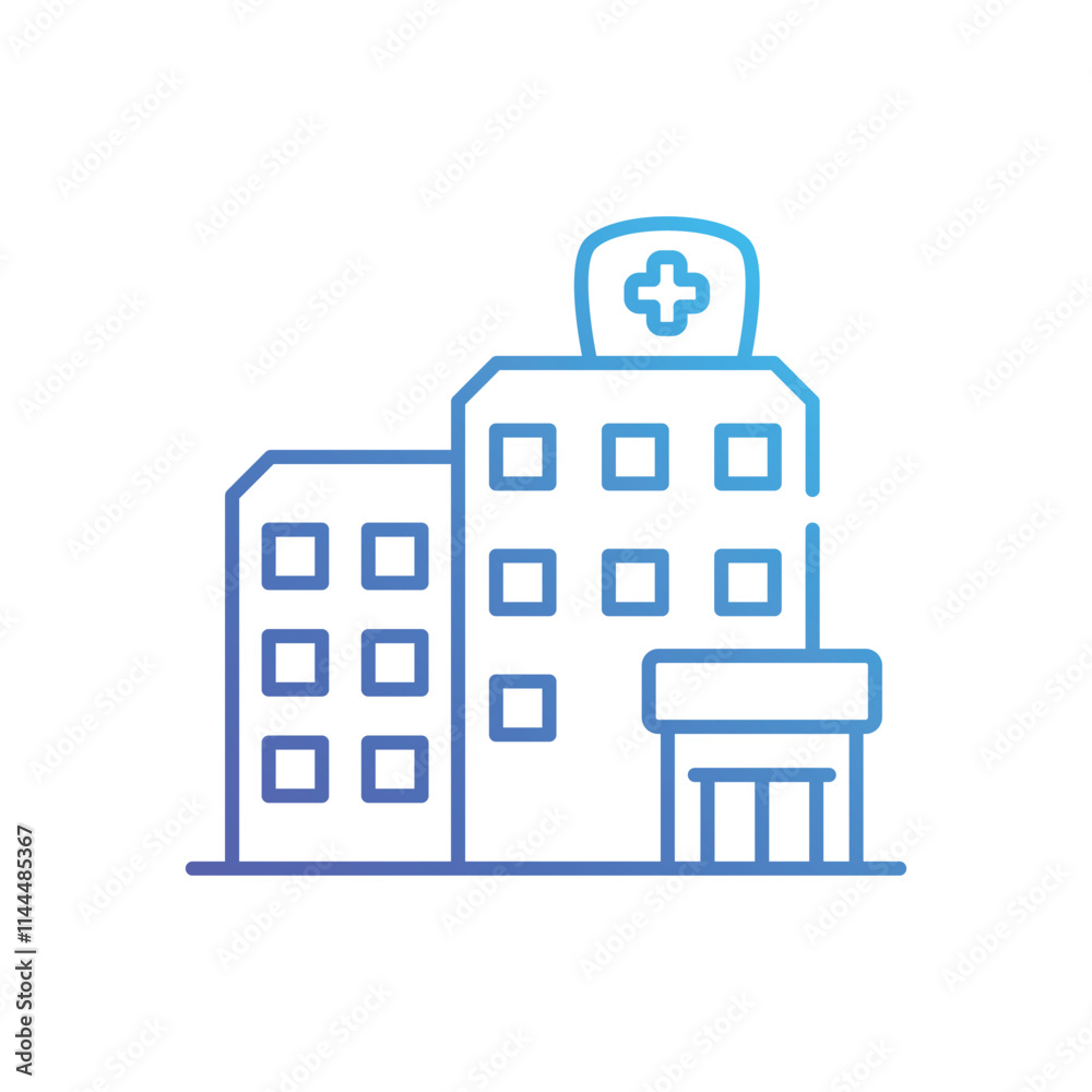 Fototapeta premium Hospital vector icon