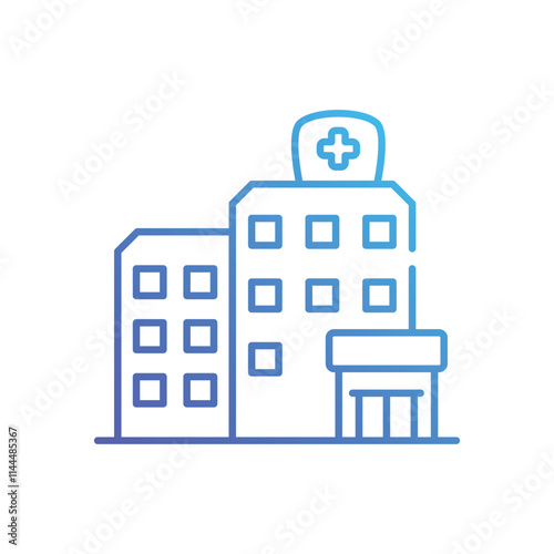 Hospital vector icon