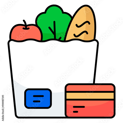 Perfect design icon of grocery bag