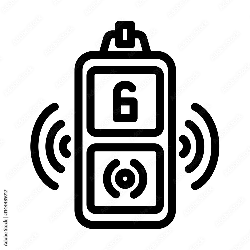 key finder accessory line icon vector. key finder accessory sign. isolated contour symbol black illustration key finder accessory line icon vector. key finder accessory sign. isolated contour symbol black illustration