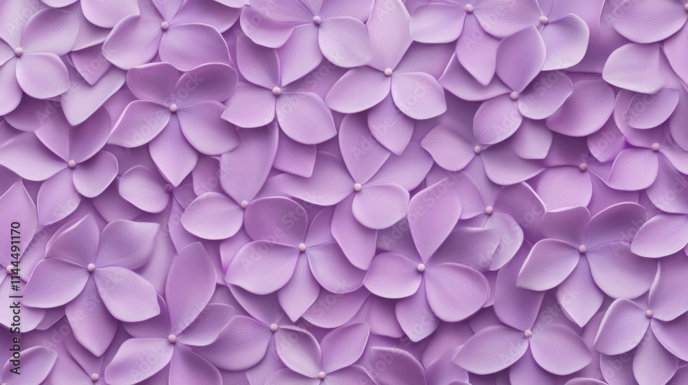 A macro view of lavender flowers forming a seamless background, with delicate purple blossoms A macro view of lavender flowers forming a seamless background, with delicate purple blossoms