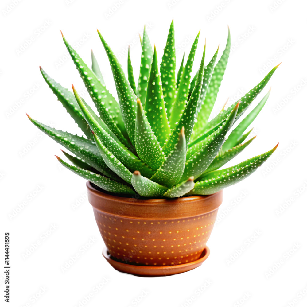 Aloe Vera plant in pot in transparent isolated background PNG Aloe Vera plant in pot in transparent isolated background PNG