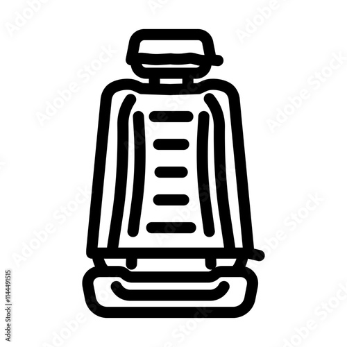 seat cover accessory line icon vector. seat cover accessory sign. isolated contour symbol black illustration