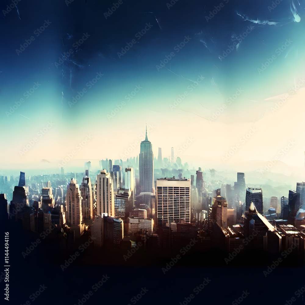 Obraz premium City Skyline 