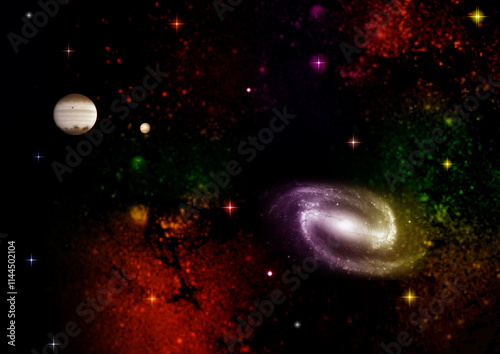 Wallpaper Mural galaxy in a free space. Torontodigital.ca