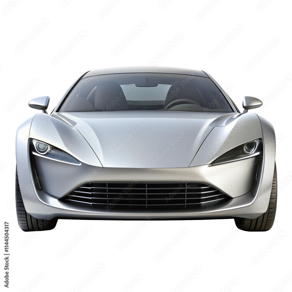 Naklejka premium Car front view