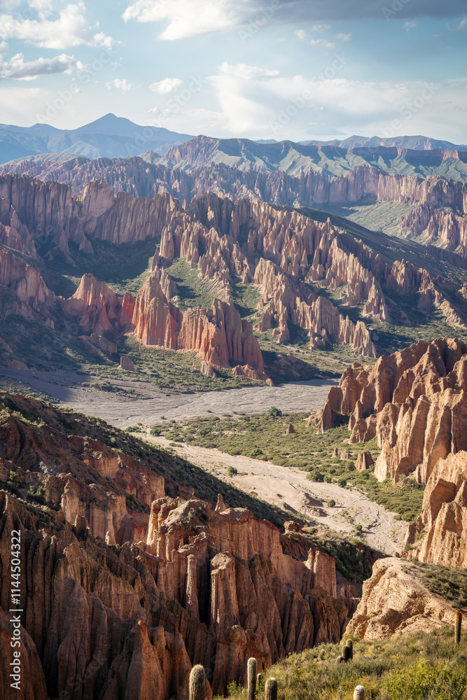 Tupiza Canyon in Bolivia during Sunset