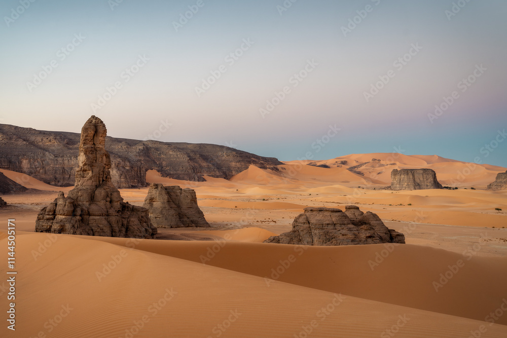 Sahara Desert Tadrart Rouge in Southern Algeria