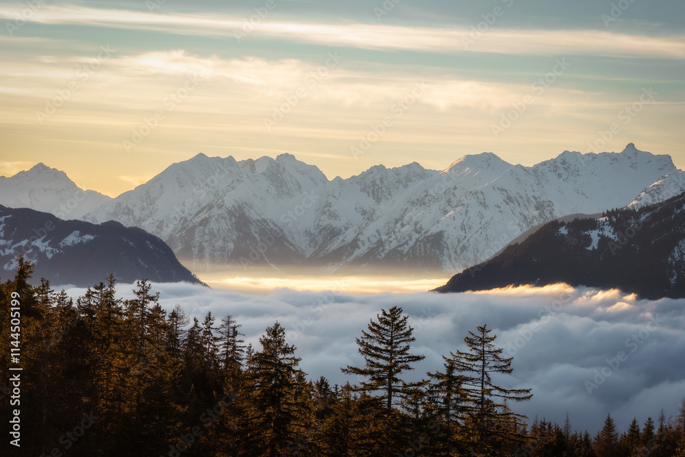 Above the Clouds in a Valley in Austria