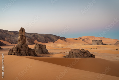 Obraz na płótnie Sahara Desert Tadrart Rouge in Southern Algeria w salonie