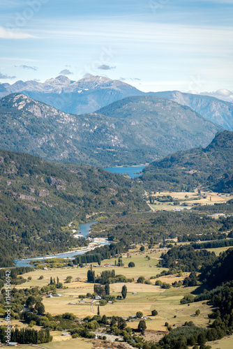 Obraz na płótnie Southern Chile Mountains and Lakes w salonie