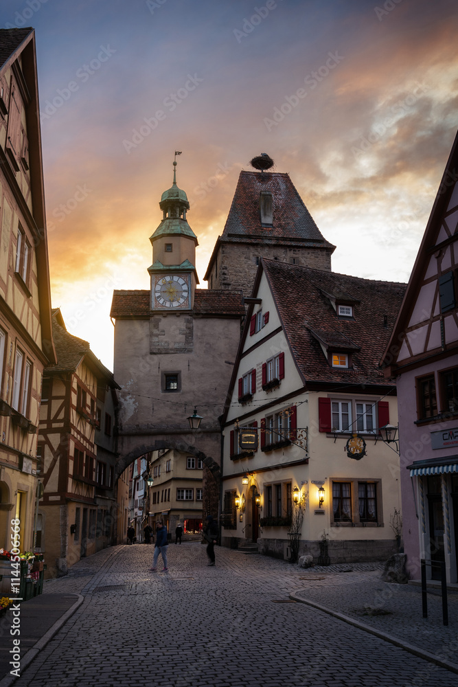 Rothenburg ob der Tauber in Bavaria, Germany