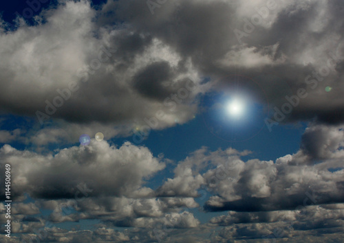 Cloudy sky background
