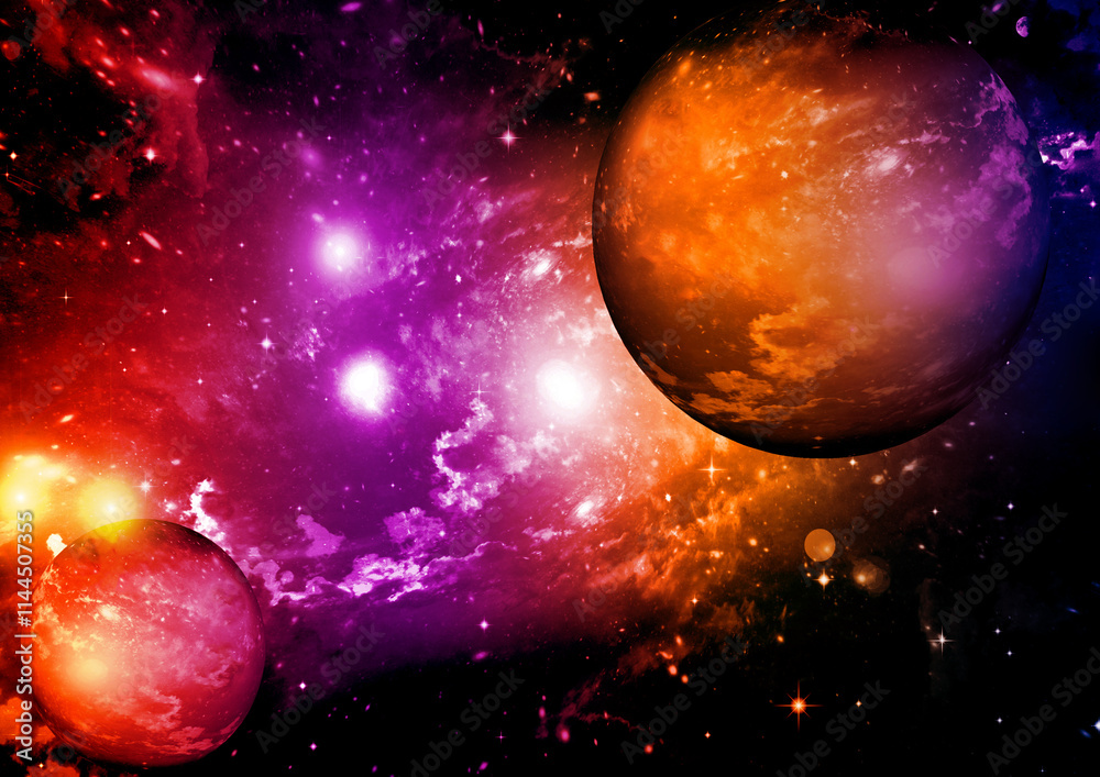 galaxy in a free space.