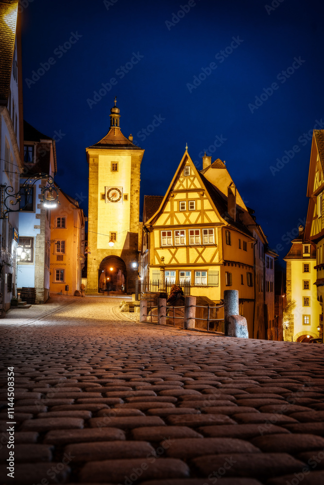 Rothenburg ob der Tauber in Bavaria, Germany