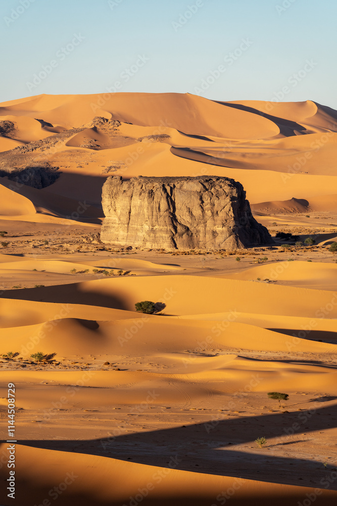 Sahara Desert Tadrart Rouge in Southern Algeria