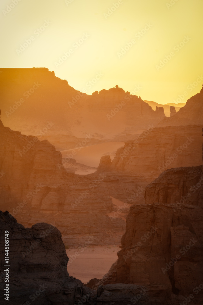 Sahara Desert Tadrart Rouge in Southern Algeria