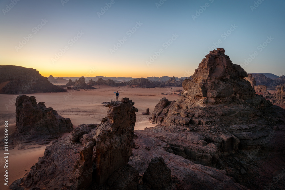 Sahara Desert Tadrart Rouge in Southern Algeria