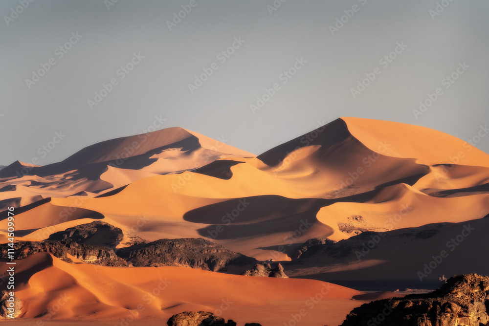 Sahara Desert Tadrart Rouge in Southern Algeria
