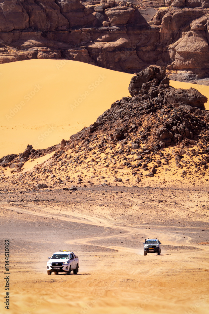 Sahara Desert Tadrart Rouge in Southern Algeria