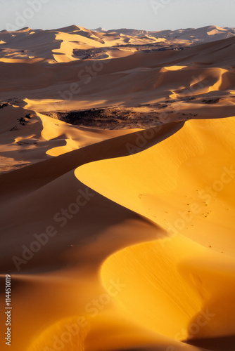 Obraz na płótnie Sahara Desert Tadrart Rouge in Southern Algeria w salonie