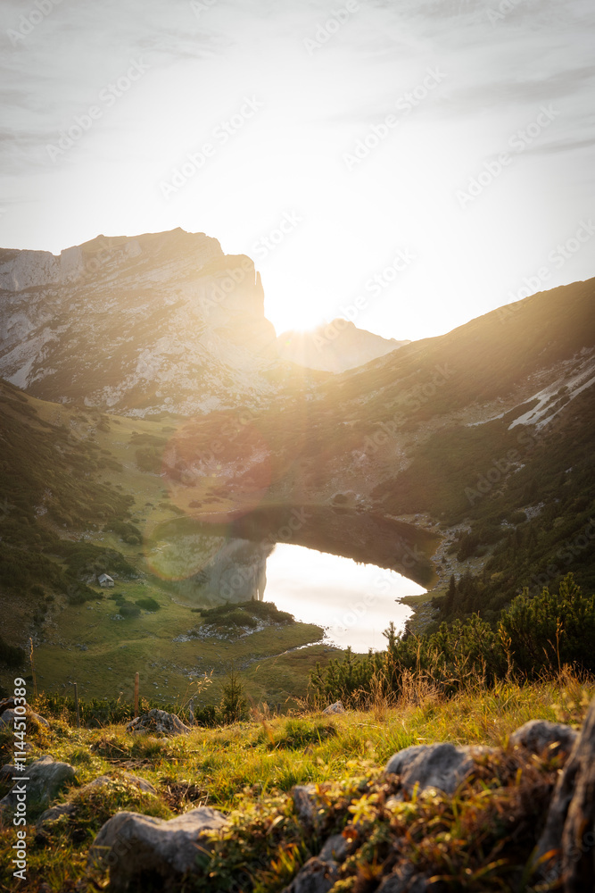 Mountain Lake in the Austrian Alps