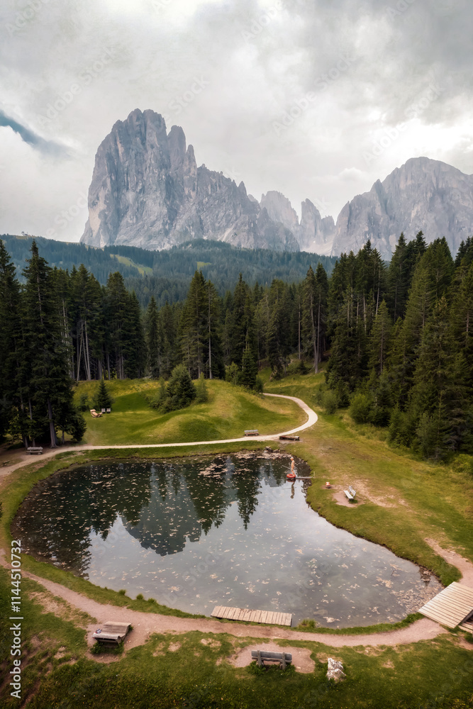 Alpe di Siusi in the Italian Dolomites