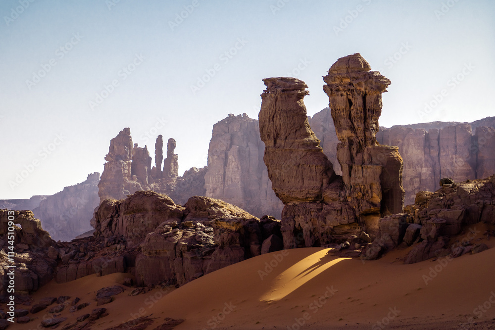Sahara Desert Tadrart Rouge in Southern Algeria