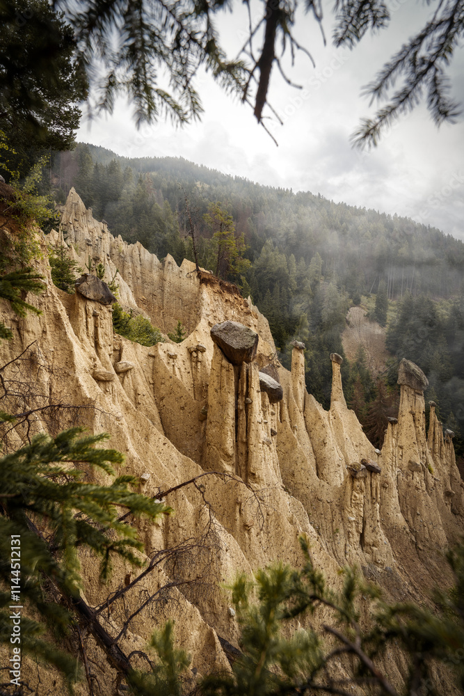 Earth Pyramids in the Dolomites, Italy