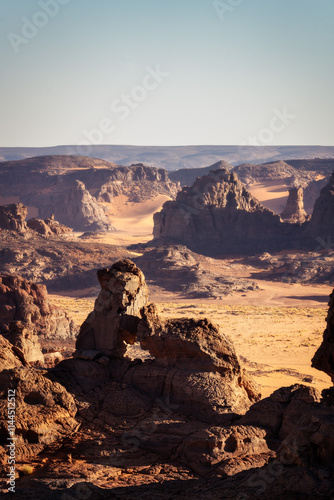 Obraz na płótnie Sahara Desert Tadrart Rouge in Southern Algeria w salonie