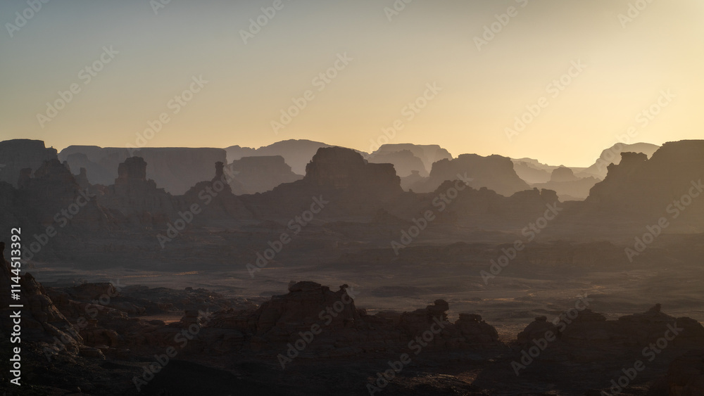 Sahara Desert Tadrart Rouge in Southern Algeria