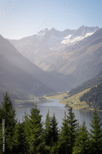 Mountain Lake in the Austrian Alps