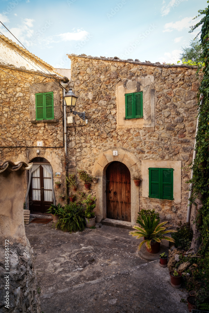 Small Alleyways in Majorca Villages Small Alleyways in Majorca Villages