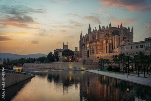 Obraz na płótnie Cathedral in Palma de Mallorca w salonie
